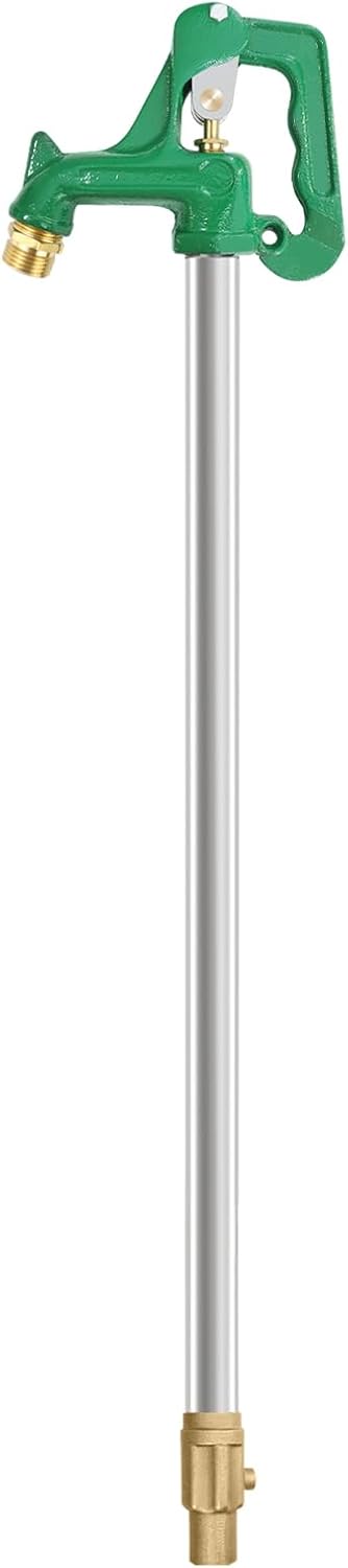 Frost Proof Yard Hydrant,Freeze Proof Outdoor Faucet Frost Free Hydrant for Yard Garden Farm Pasture Irrigation,Water Faucet 3/4 Pipe Connection,4.25ft Total Length 24 Bury Depth